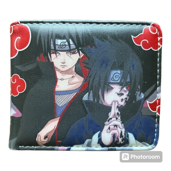 Itachi and Sasuke uchiha Naruto anime bi-fold wallet - Picture 5 of 9